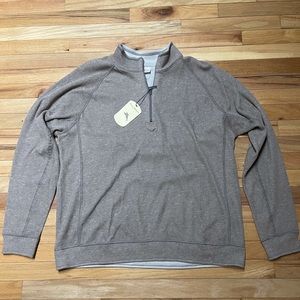 Tommy Bahama Beige Zip Pullover Men's XL